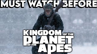 Must Watch Before KINGDOM OF THE PLANET OF THE APES | RISE, DAWN & WAR Apes Movie Series Recap