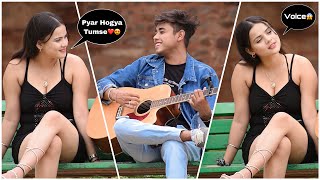 Totla(तोतला) Picking Up Girl With Singing In Public| Prank On Cute Girl | Epic Reactions😱| Jhopdi K