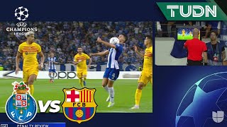 ¿Era penal? El VAR SALVA al Barça | Porto 0-1 Barcelona | UEFA Champions League 2023/24 | TUDN