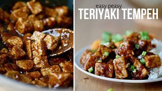 Insanely Easy Teriyaki Tempeh Recipe! (packed with protein & flavor)