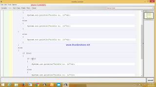 Middle number in java program || Total Education||
