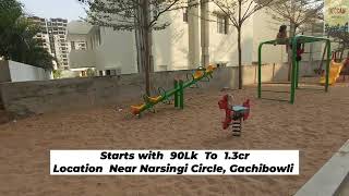 #Luxurious Gated #Accurate  Near Narsingi Circle Gachibowli 2Bhk , 2.5Bhk ,3Bhk , Dial : 9912825138