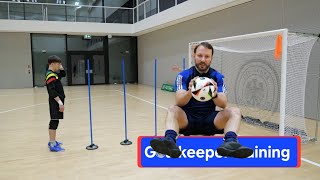 Goalkeeper training #futsal #dfb #stützpunkthessen #goalkeepertraining