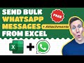How to Send WhatsApp Messages + Attachments Using Excel in 2026 (FREE Template, NO Coding Required)
