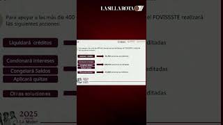 FOVISSSTE liquidará créditos y congelará saldos