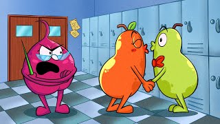 Fruits Get In Trouble At School || Pear Couple
