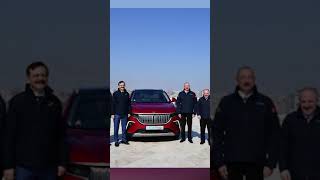 Türkiyənin ilk yerli elektromobili “Togg” İlham Əliyevə təqdim olunub