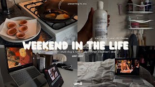 weekend vlog | uni diaries | studying | chill weekend | cooking | semi-silent vlog