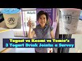 Purple Rice Yogurt Drink Joints in the Philippines, A Survey: Yogost Vs. Koomi vs. Yomie's, 2/24/21