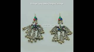 Vintage Long Bells Dangle Earrings