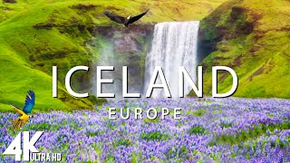 FLYING OVER ICELAND (4K UHD) - Relaxing Music Along With Beautiful Nature Videos - 4K Video UltraHD