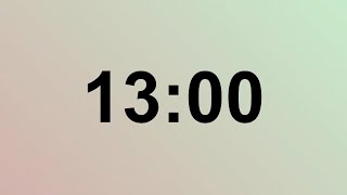 13 Minute Timer with Bomb Blast Finale | Countdown with Explosive Finish