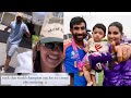 Jasprit Bumrah's Wife Share Video With Jasprit Bumrah from Barbados Doing this