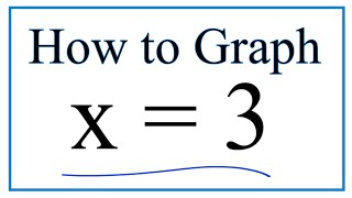 x = 3 का ग्राफ़ कैसे बनाएं