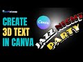 3D Text Effect Canva Tutorial Vintage Typography