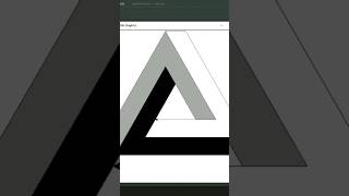 Draw Penrose Triangle 😎 Using Python Turtle |#shorts #shortvideo #short #python #pythonturtle