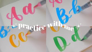 Calligraphy Alphabet A-Z | Real Time Beginner Brush Lettering Tutorial