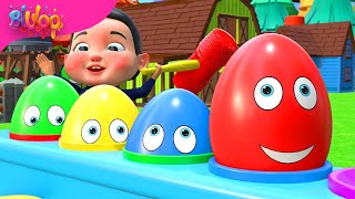 Surprise Eggs Kids Song | Colorful Eggs | BluLoo Nursery Rhymes \u0026 Kerenza Kids Songs