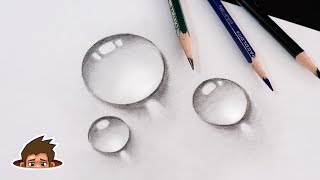 How to Draw Water Drops | Easy Pencil Drawing for Beginners