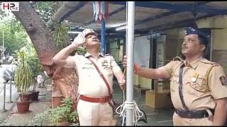 independence day flag hoisting at manikpur police station