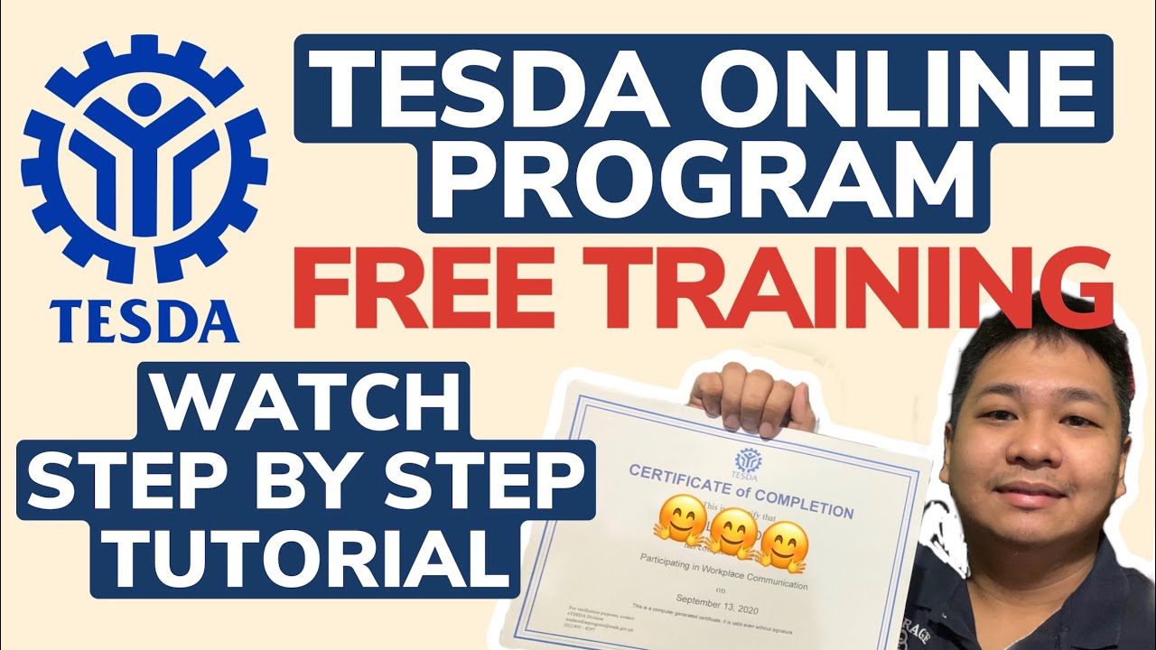 Tesda Online Program Free Training How To Enroll Tesda Course