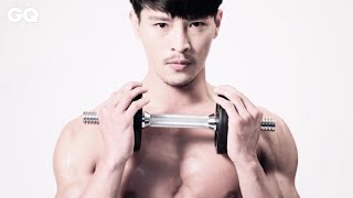 陳禕倫 GQ active 循環運動part2 負重深蹲左右橫移