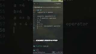 Assignment operator in python #programming #coding #automobile #python #new #tutorial