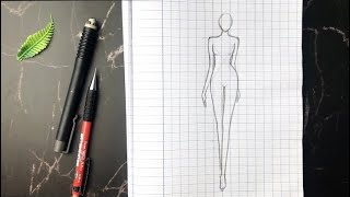 Cách Vẽ Dáng Người Đơn Giản 4phút  ✨💕 how to draw a simple figure in 4 minutes