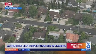 2 stabbed in Porter Ranch, police searching for suspect