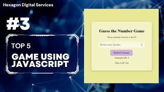 Crack the Code: Build a Number Guessing Game with JavaScript from Scratch!