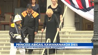 Hawaii mourns the death of the last Hawaiian princess, Princess Abigail Kawananakoa