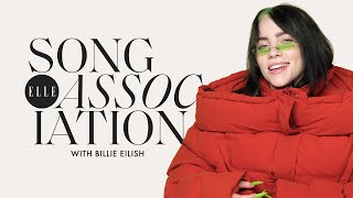 Billie Eilish Sings Miley Cyrus, H.E.R., and P!nk in a Game of Song Association | ELLE