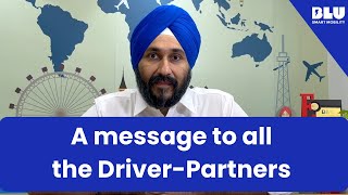 BluSmart Mobility | A message to all the New Driver Partners from the Co-Founder