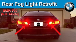 Retrofitting Rear Fog Lights on BMW F10 (U.S. Model) | BOND Garage