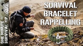 Survival Bracelet Rappelling - one minute survival tip