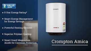 Crompton Amica   Water Heater ｜ Triple Shield Technology