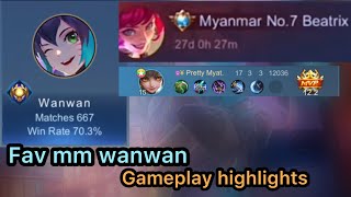 Myat ရဲ့ favourite mm wanwan ရဲ့ gameplay highlights