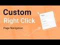 How to detect right click on website | Right click page navigation | CSS and JS coding tutorial