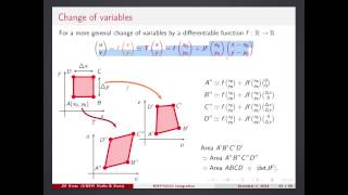 Week 6 Lecture 21 -- Change of variables in double integrals