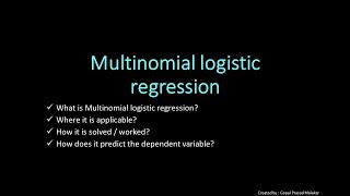 Introduction to MultiNomial Logistic Regression (Outcome more than two class) & Solution Approach