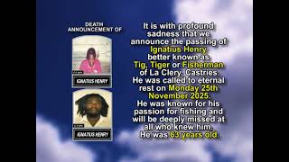 Ignatius Henry ~ Short Obituary