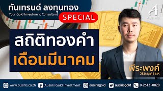 สถิติทองคำ เดือนมีนาคม l วิเคราะห์ทอง l วิเคราะห์ราคาทอง