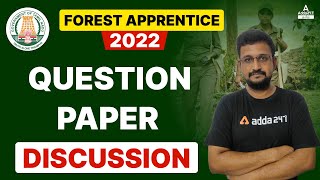 TNPSC Forest Apprentice 2022 | TNPSC Forest Apprentice Answer Key 2022 | Forest Apprentice TNPSC