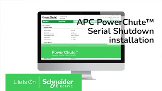 APC PowerChute™ Serial Shutdown installation