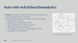Decoupling the Monolith to Microservices - an API perspective