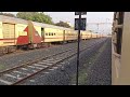 bhavnagar sabarmati intercity sf express entering dhandhuka railway station