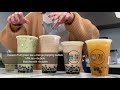 🇺🇸cafe vlog 18｜美国奶茶店日常｜ bubble tea barista come to work with mehow to make boba milk tea