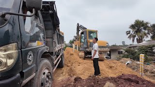 Đổ Đất Nền Nhà - Xe Đầu Kéo Vlog , Lên Đường Đi Cao Bằng