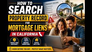 How to search property record for mortgage liens in California
