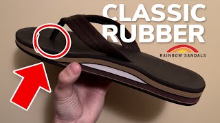 Rainbow Sandals Review - Classic Rubber Double Layer Arch in Brown